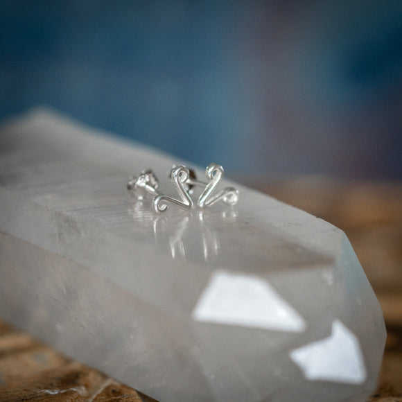 Aries Zodiac Studs