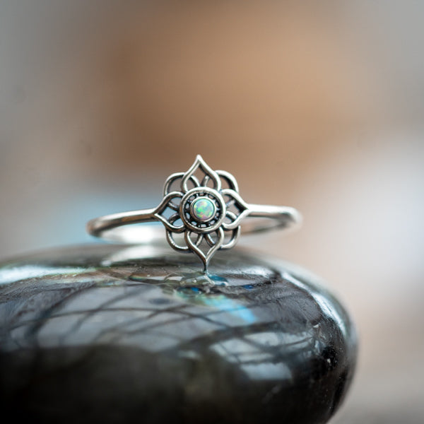 Opal Mandala Ring
