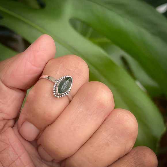 Moss Agate Ring