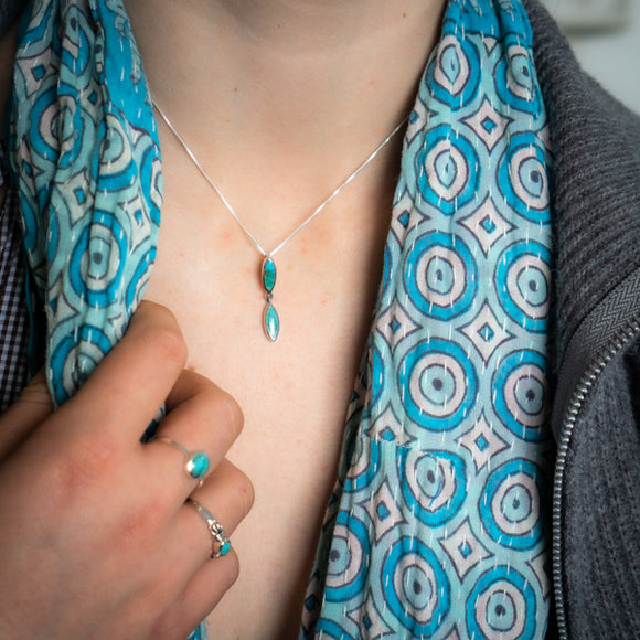 Double Turquoise Necklace