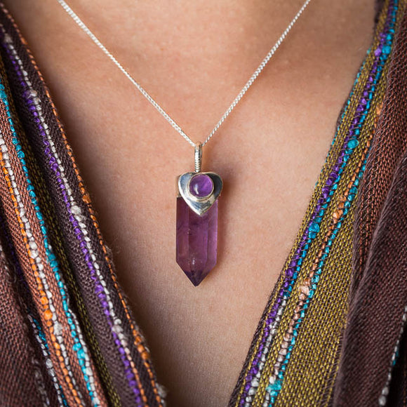 Amethyst Crystal Necklace