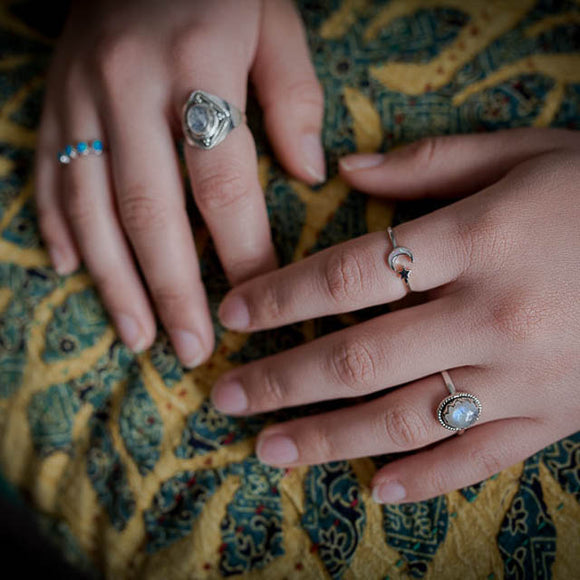 Bohemian Moonstone Ring
