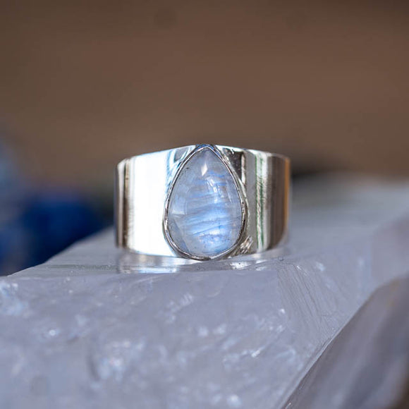 Sterling Moonstone Ring