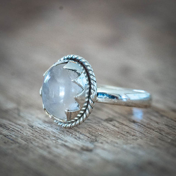 Bohemian Rose Quartz Ring