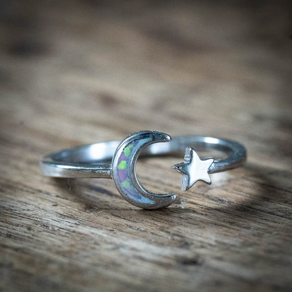 Pink Opal Celestial Ring