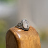 Large Oval Black Rutile Ring