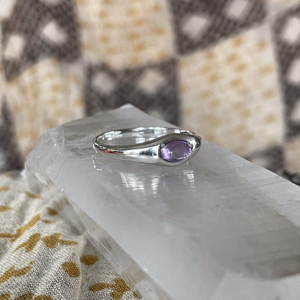 Simple Amethyst Ring