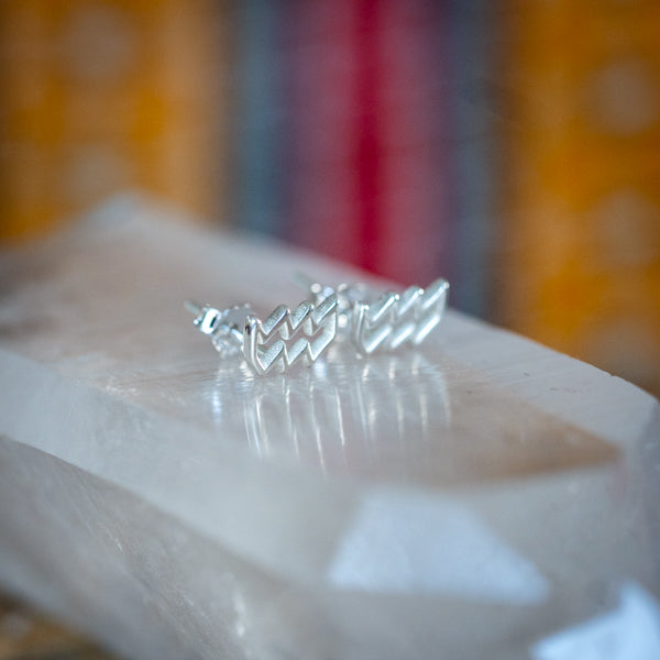 Aquarius Zodiac Studs