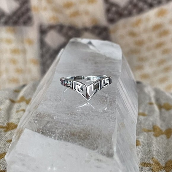Aztec Toe Ring