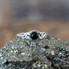 Celtic Knot Black Onyx Ring