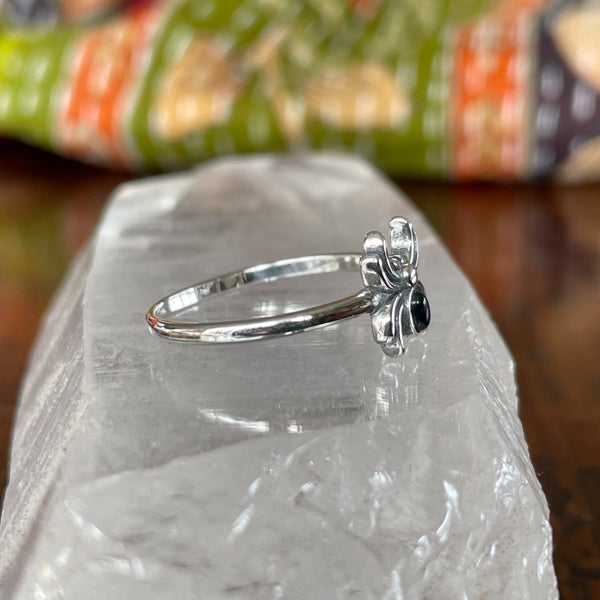 Black Onyx Spider Ring