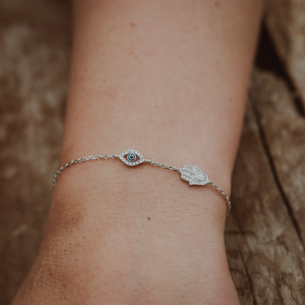 Evil Eye Hamsa Bracelet