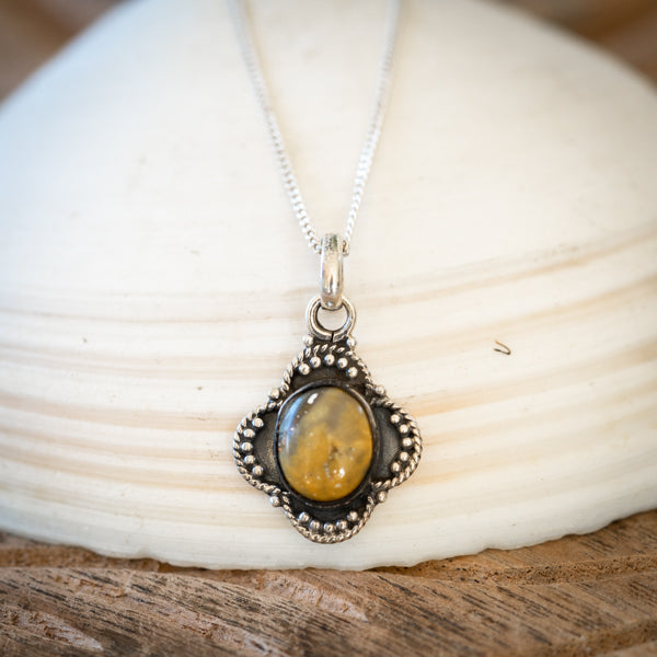 Bumble Bee Moon Shadow Necklace