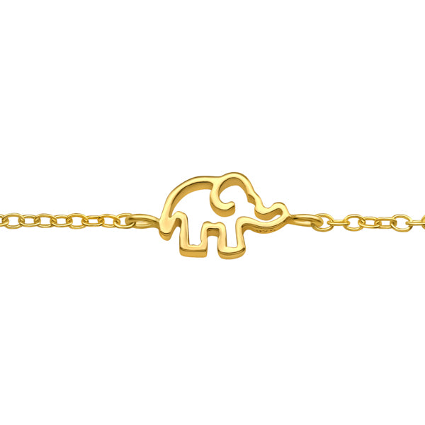 Gold Elephant Bracelet