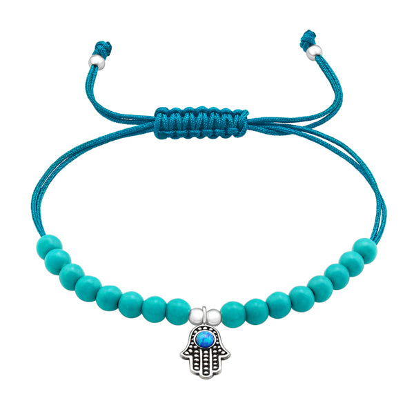Corded Hamsa Bracelet