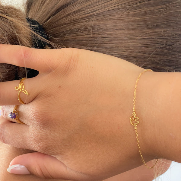 Gold Elephant Bracelet