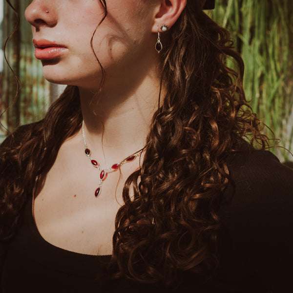Marquise Garnet Necklace