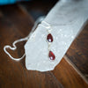 Double Pear Garnet Necklace