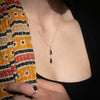 Double Pear Garnet Necklace