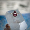 Raindrop Garnet Ring