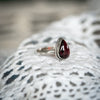 Raindrop Garnet Ring