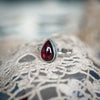 Raindrop Garnet Ring