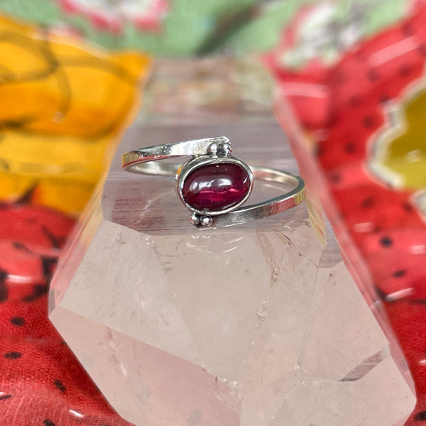 Oval Garnet Ring