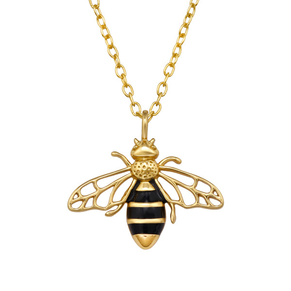 Gold Bee Necklace