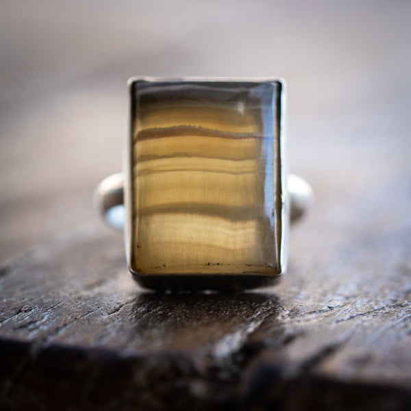 Yellow Fluorite Ring