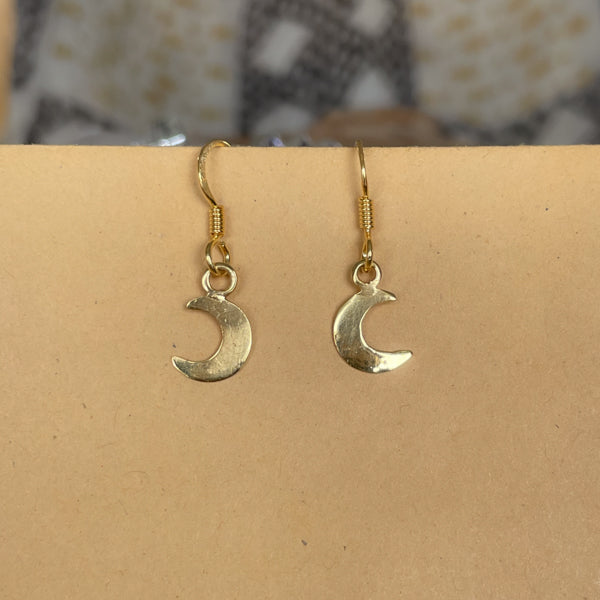 Gold Moon Earrings