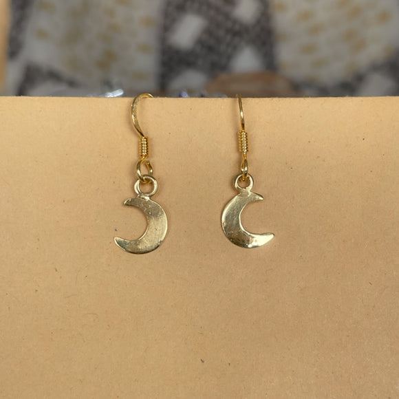 Gold Moon Earrings