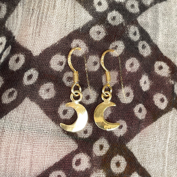 Gold Moon Earrings