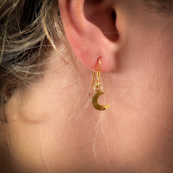 Gold Moon Earrings