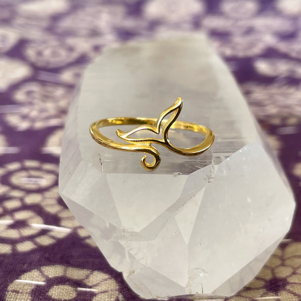 Gold Whale Tail Ring