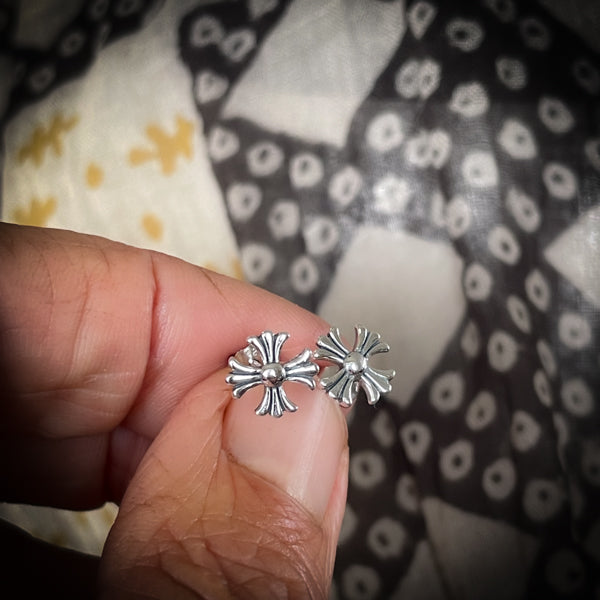 Gothic Cross Studs