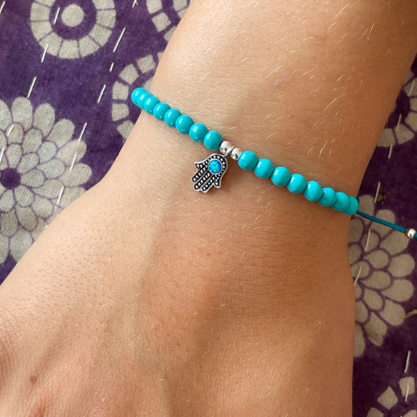Corded Hamsa Bracelet