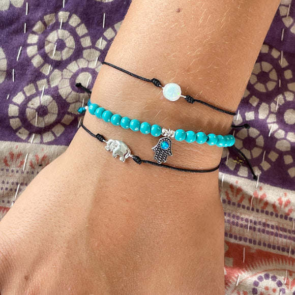 Elephant Corded Bracelet