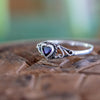 CZ Amethyst Heart Ring