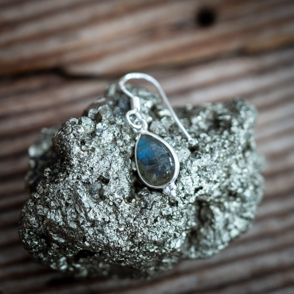 Dangle Labradorite Earrings