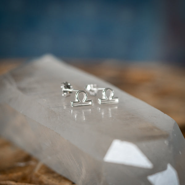 Libra Zodiac Studs
