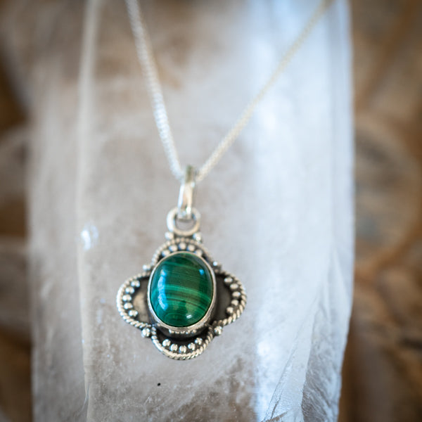 Malachite Moon Shadow Necklace