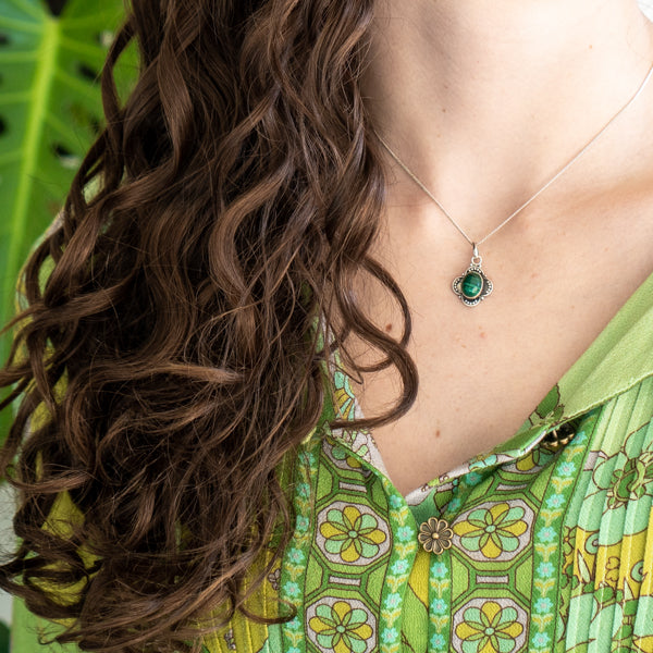 Malachite Moon Shadow Necklace