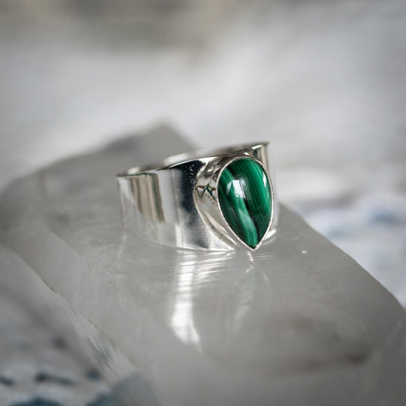 Sterling Malachite Ring