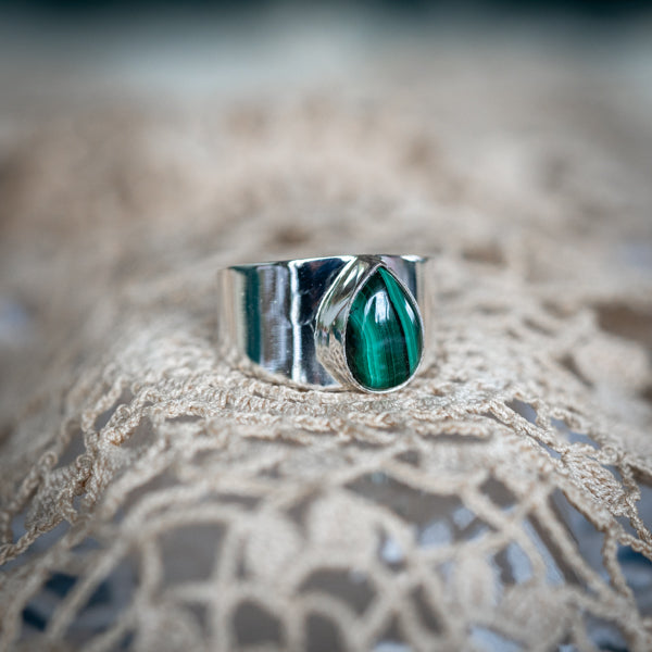 Sterling Malachite Ring