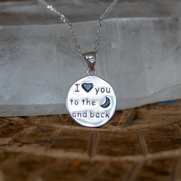 I Love U to The Moon & Back Necklace