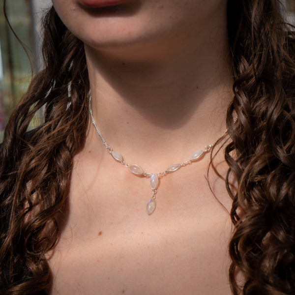 Marquise Moonstone Necklace