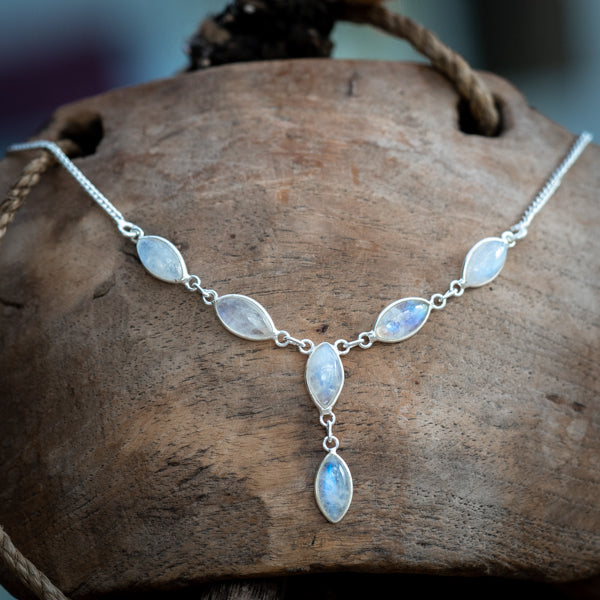Marquise Moonstone Necklace
