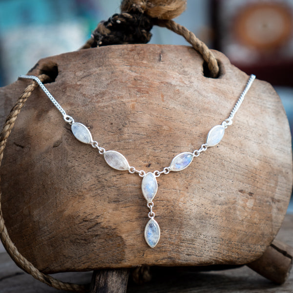 Marquise Moonstone Necklace