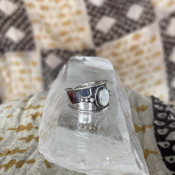 Moonstone Bali Toe Ring
