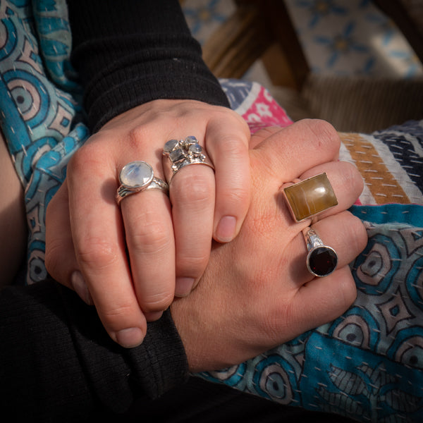Chunky Moonstone Ring